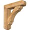 Ekena Millwork Olympic Craftsman Rough Sawn Bracket w/ Offset Brace, Western Red Cedar, 8"W x 34"D x 34"H BKT0806X34X34OLY04RWR - alternate 1